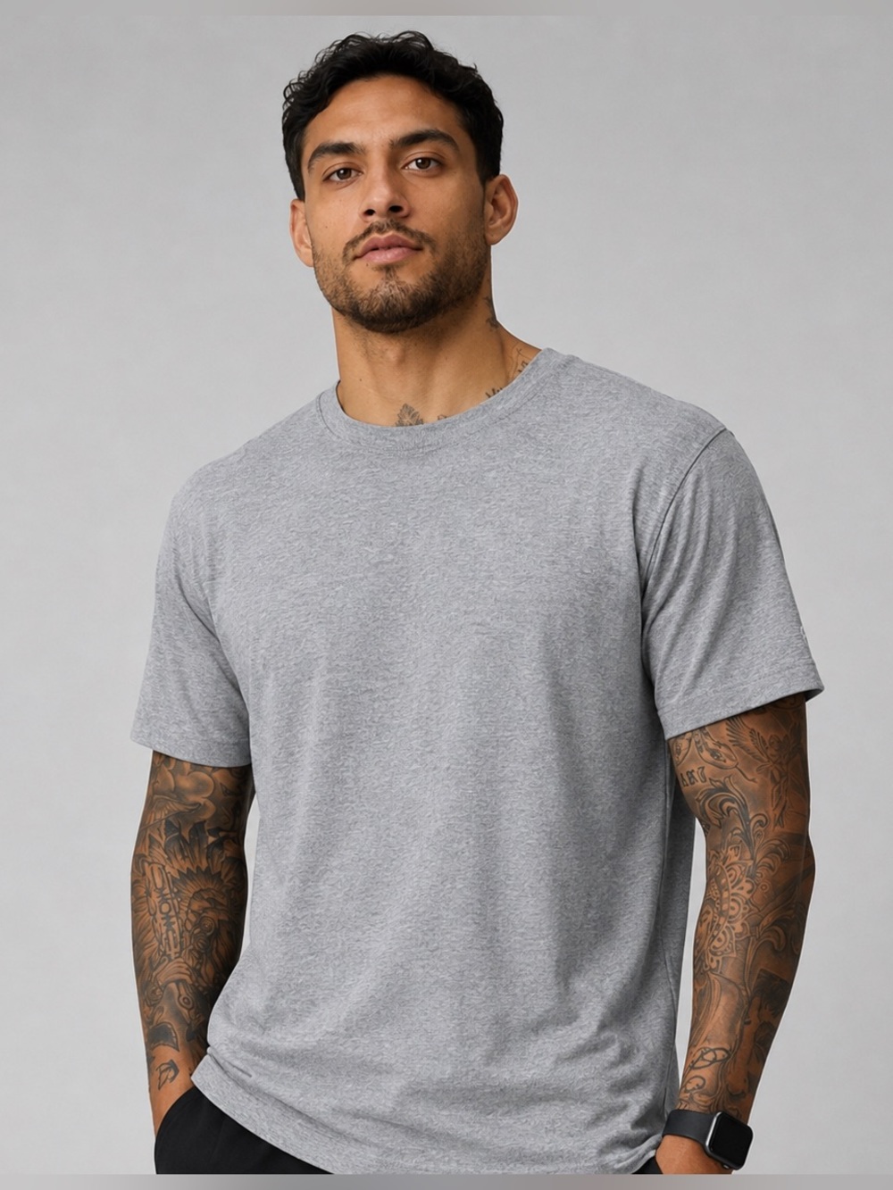 🌵 2 for $10 
Classic Grey Crewneck T-Shirt - Unbranded